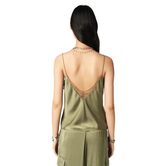 NEW BA&SH clarisse top in kaki - Picture 2 of 4